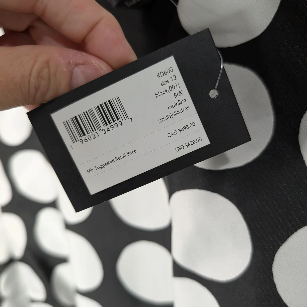 Kate Spade Monochrome Polka Dot Dress - Picture 5 of 9
